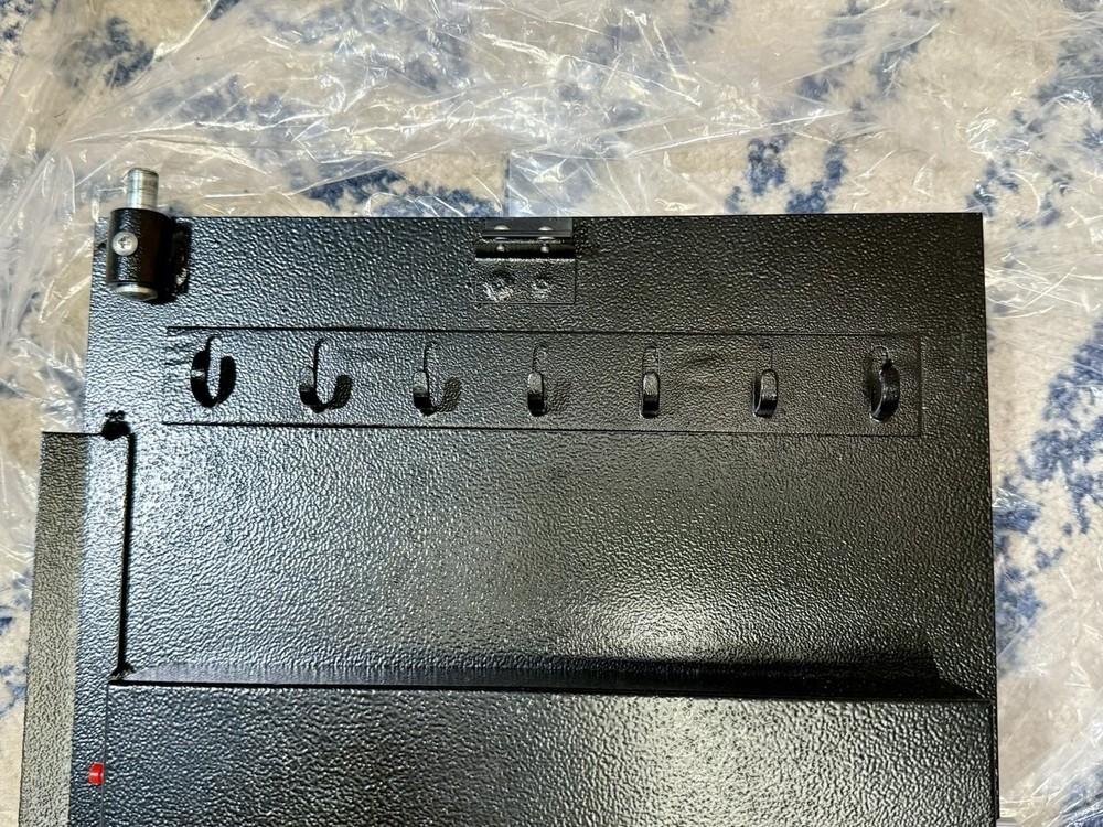 BlumSafe Wall Safe Steel Door with Code Panel, Fingerprint Reader, and 2 keys