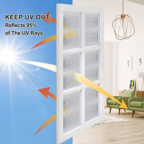Reflectix Foil DOUBLE Insulation Reflective WINDOW SHUTTER KIT + ADHESIVE 2X10