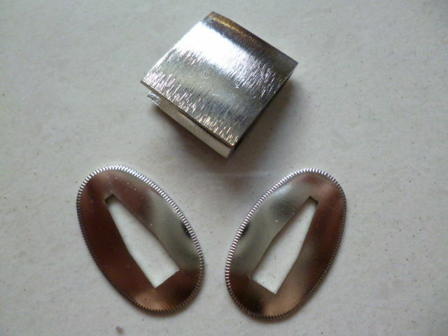 Surface silver 2 X SEPPA + HABAKI FOR JAPANESE SWORD