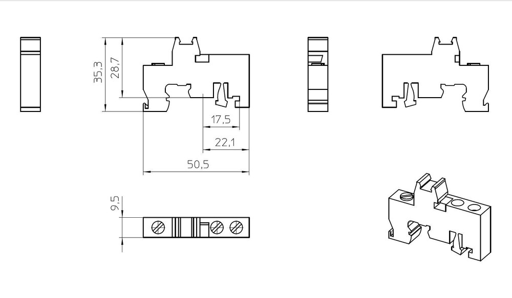 10pcs E-UK 1201442 E/UK - End clamp PHOENIX