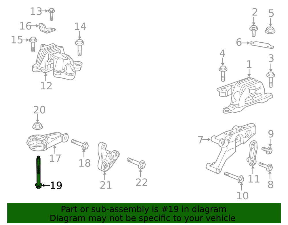 Genuine GM Multi-Purpose Bolt 11547261