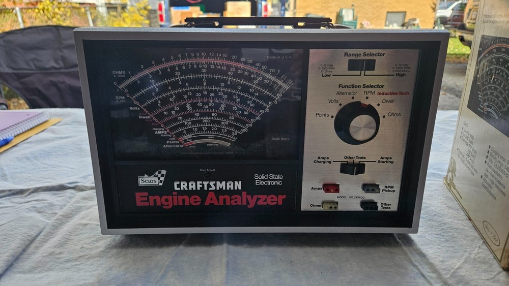 Vintage Sears Craftsman Solid State Electronic Engine Analyzer Model 161.210400