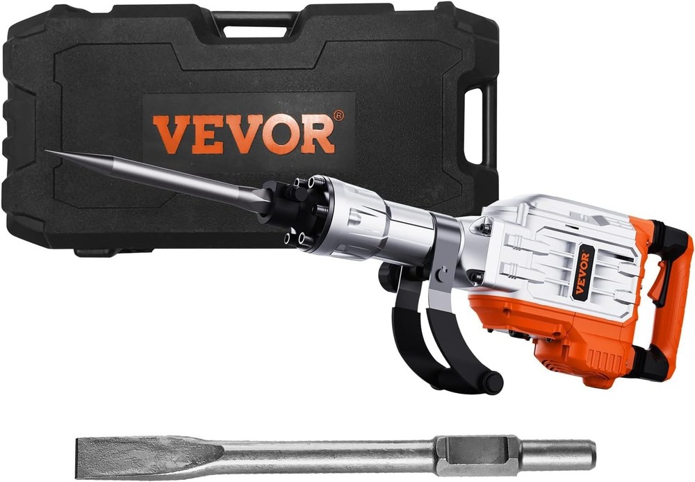 High-Performance 3500W Demolition Hammer with Cooling System & Carry Case