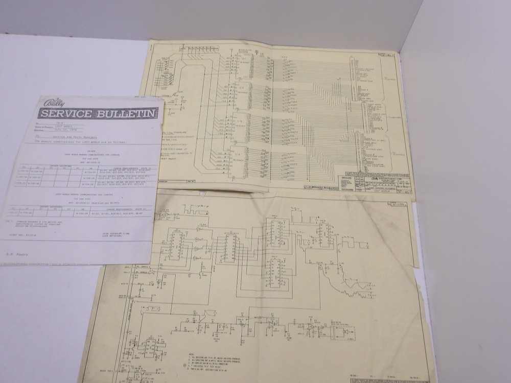 Bally: Lost World-  Schematics