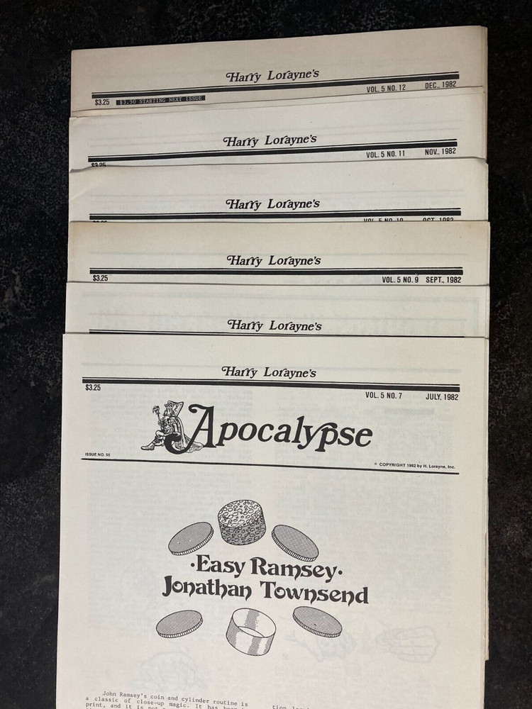 Harry Lorayne's Apoclypse Vol 5 Jan thru Dec 1982