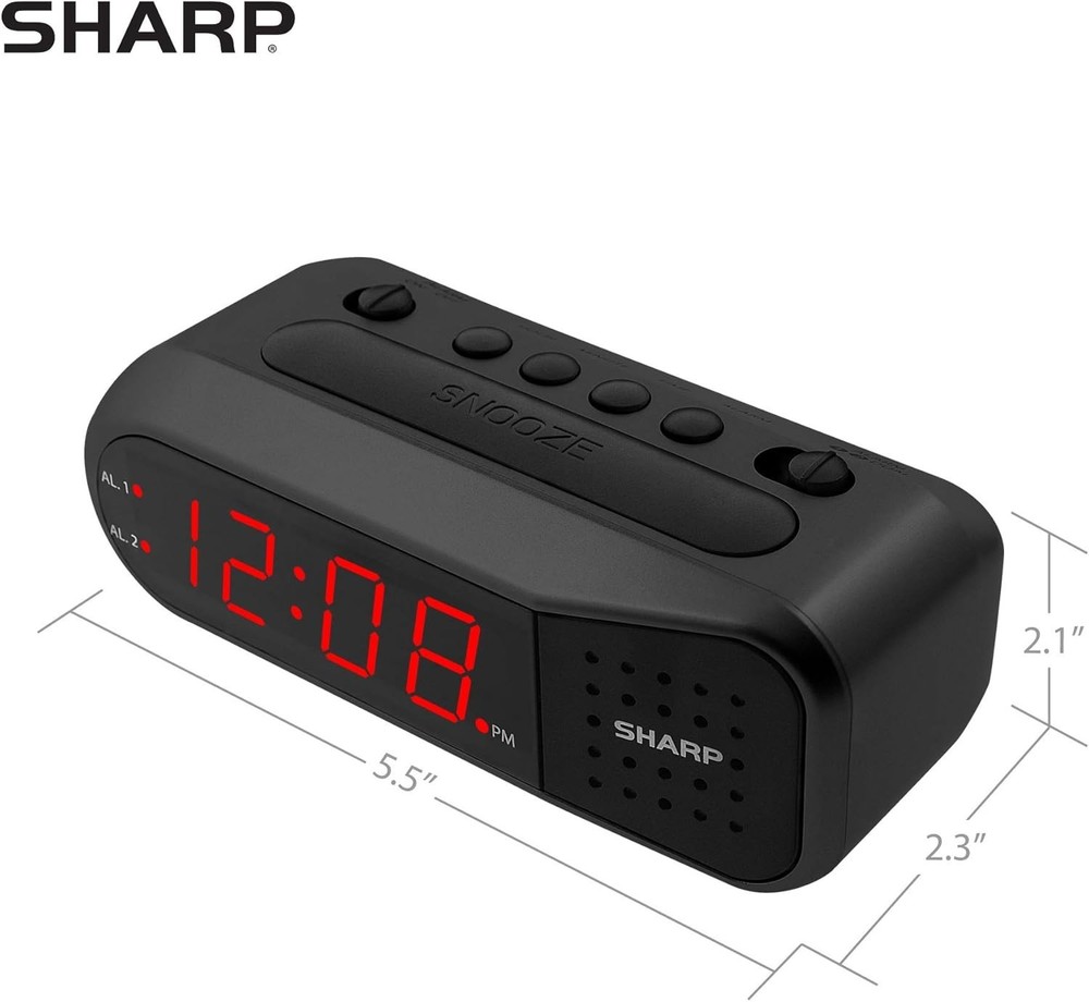 Customizable Alarm Clock with Battery Backup – Ideal for Weekday & Weekend Use