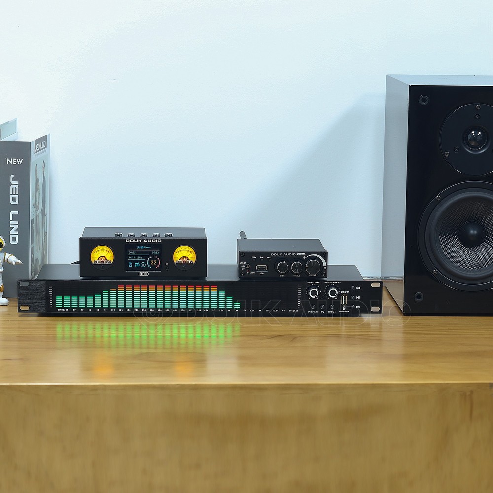 12-band LED Spectrum Analyzer Bluetooth Digital Audio Display for Studio/KTV