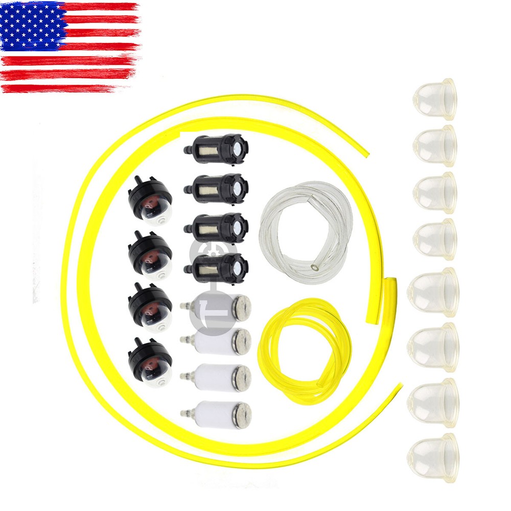 4 Sizes Tygon Fuel Filter Line Primer Bulb Kit For Small Engine Yard Machines