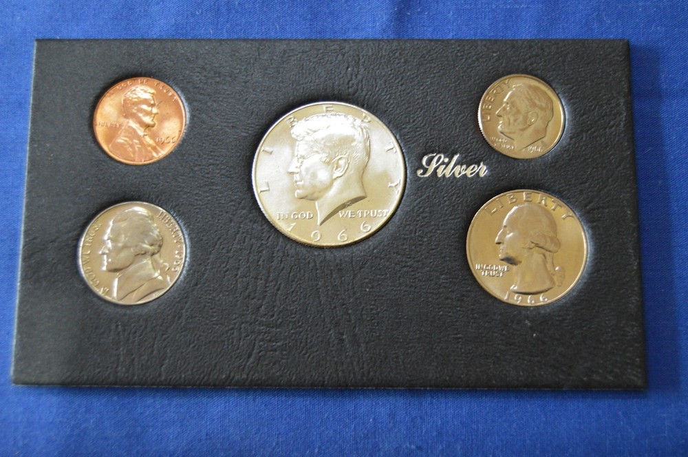 1966 Birth Year Set Includes 40% Silver Kennedy Half 66-4