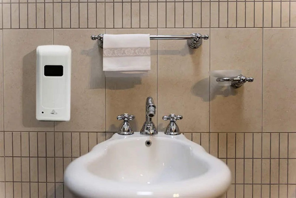 Hiketron Wall-Mounted Automatic, Touchless Hand Liquid Soap Dispenser , Adjustab