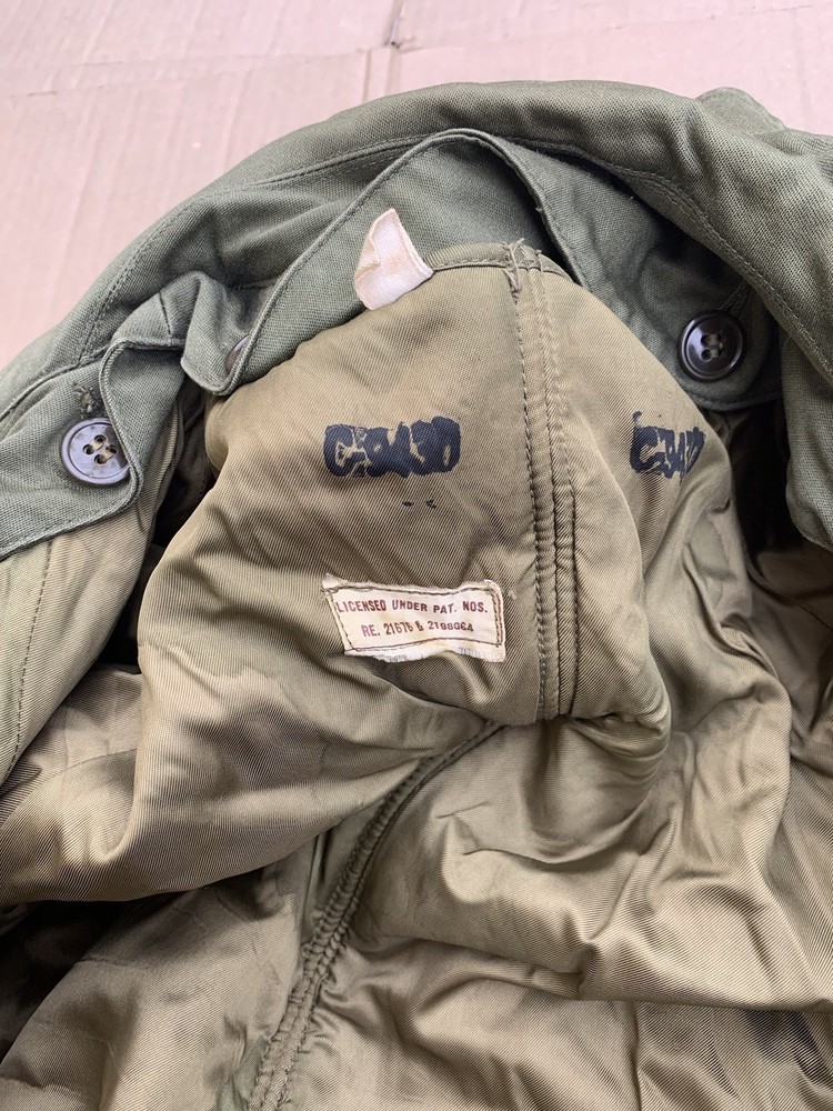 US Army M-1950 OD-7 Overcoat w/ Liner Size Medium Regular