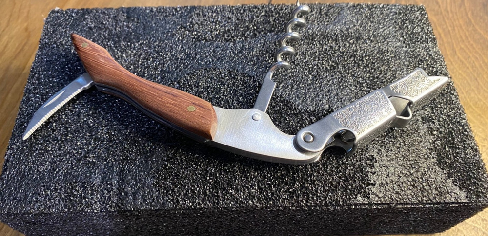 Wine Corkscrew & Whiskey Chiller Bullets Set - New but No outer box
