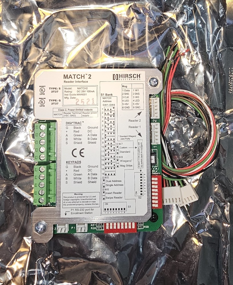 HIRSCH MRIB Match2 Reader Interface Board Module - NEW