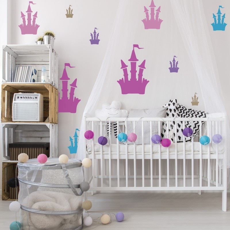 KIDS Reusable Plastic Stencils (5 pcs) // CASTLE
