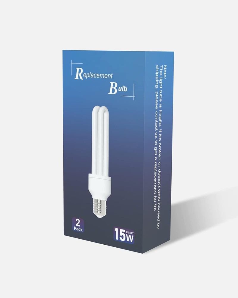 E27 15W U Type Replacement Bulb for 15W Bug Zapper, Compatible with HOM