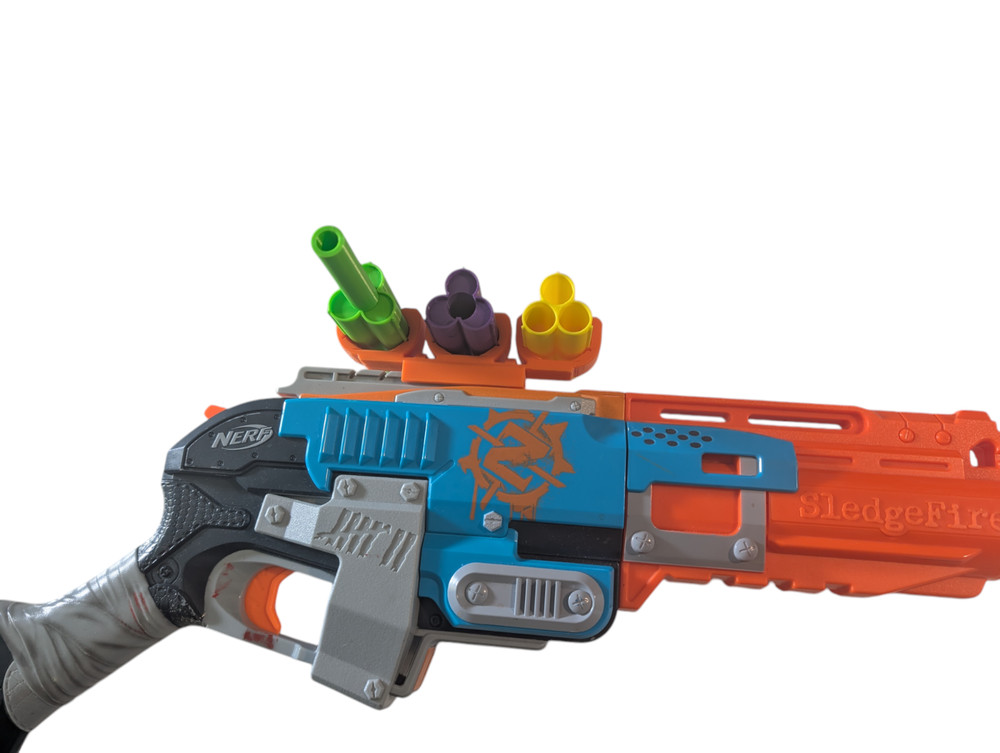 SSWI 3 Shell Rail MOD Attachment for Zombie Sledge Fire SledgeFire - Any Color