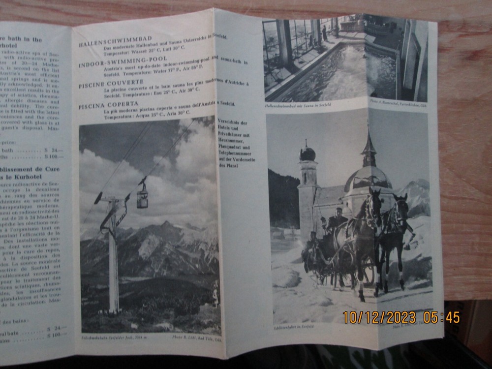 seefeld-tyrol austria brochure map