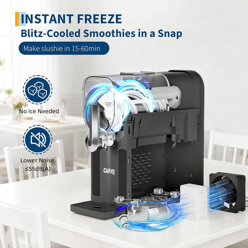 70 oz Slushie Machine Frozen Drink Maker with LED Display & 6 Pre-Set Programs