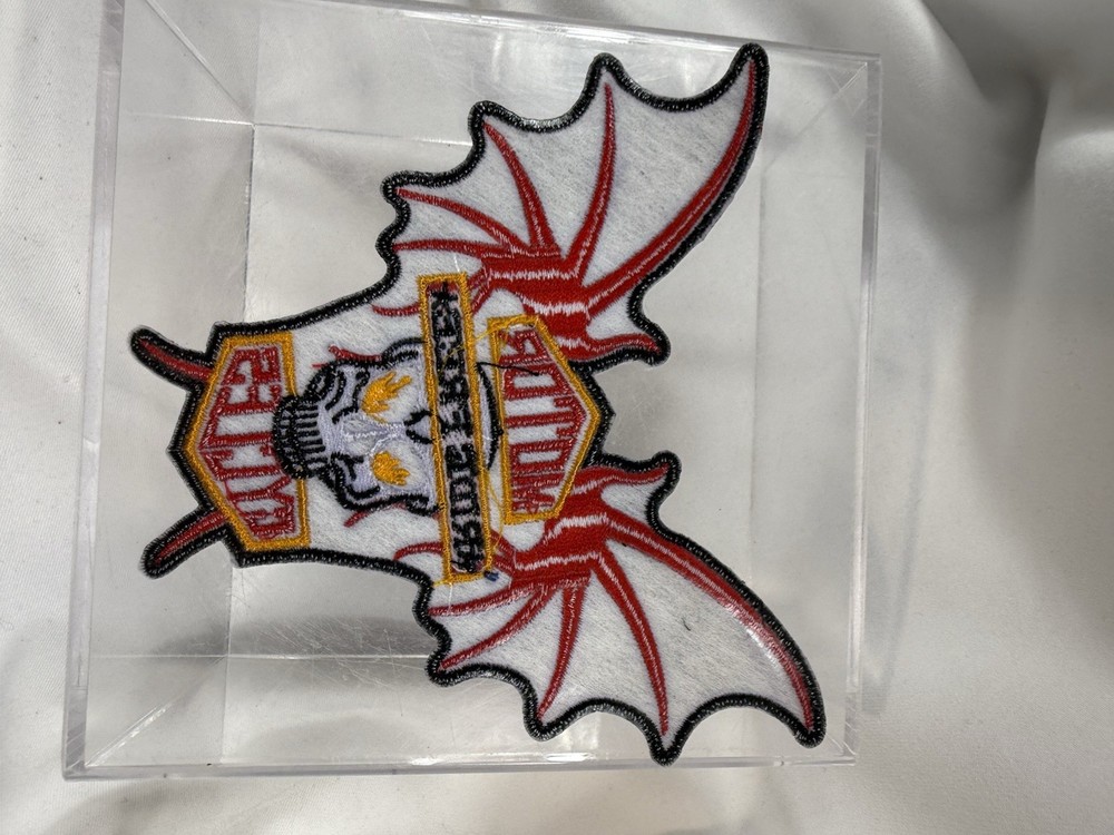 Motorcycle Winged Skull Embroidered Patch