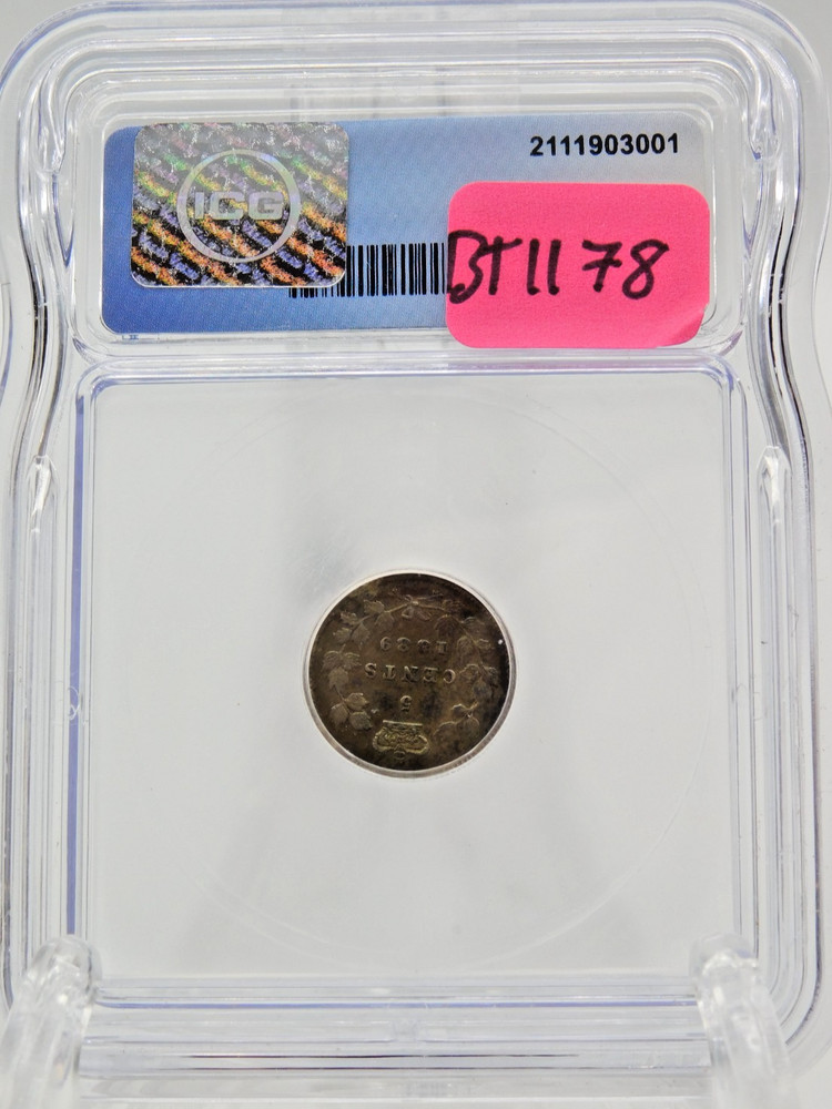 1889 CANADA FIVE CENT ICG EF40 (BT1178)