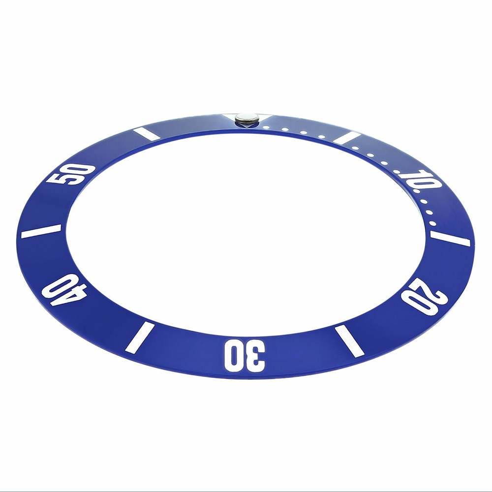 BEZEL INSERT FOR LADY OMEGA SEAMASTER AUTOMATIC WATCH BLUE SILVER