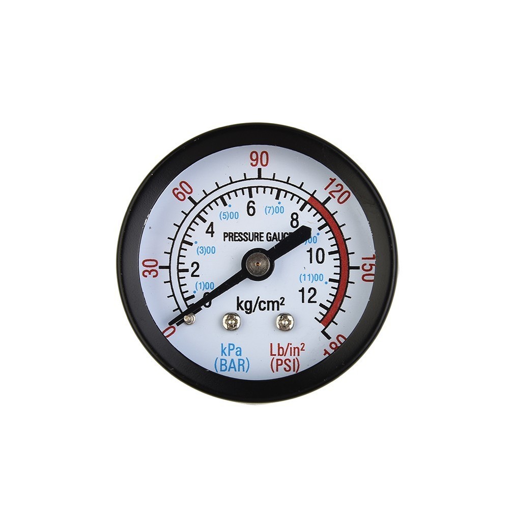 Compressor Gauge Manometer Tool Accessories Air Compressor Balck+Silver