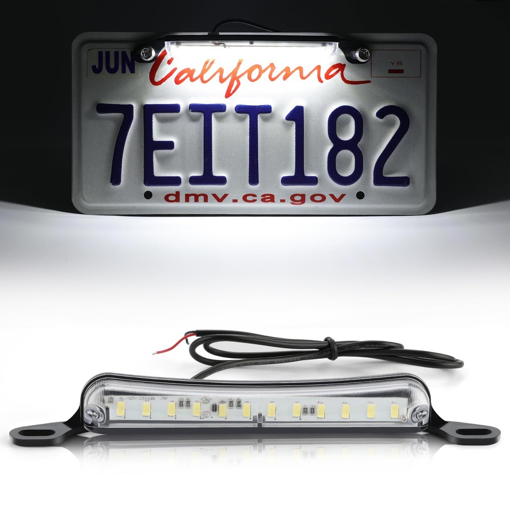 LivTee License Plate LED Light, Extremely Bright Assembly for Xenon White