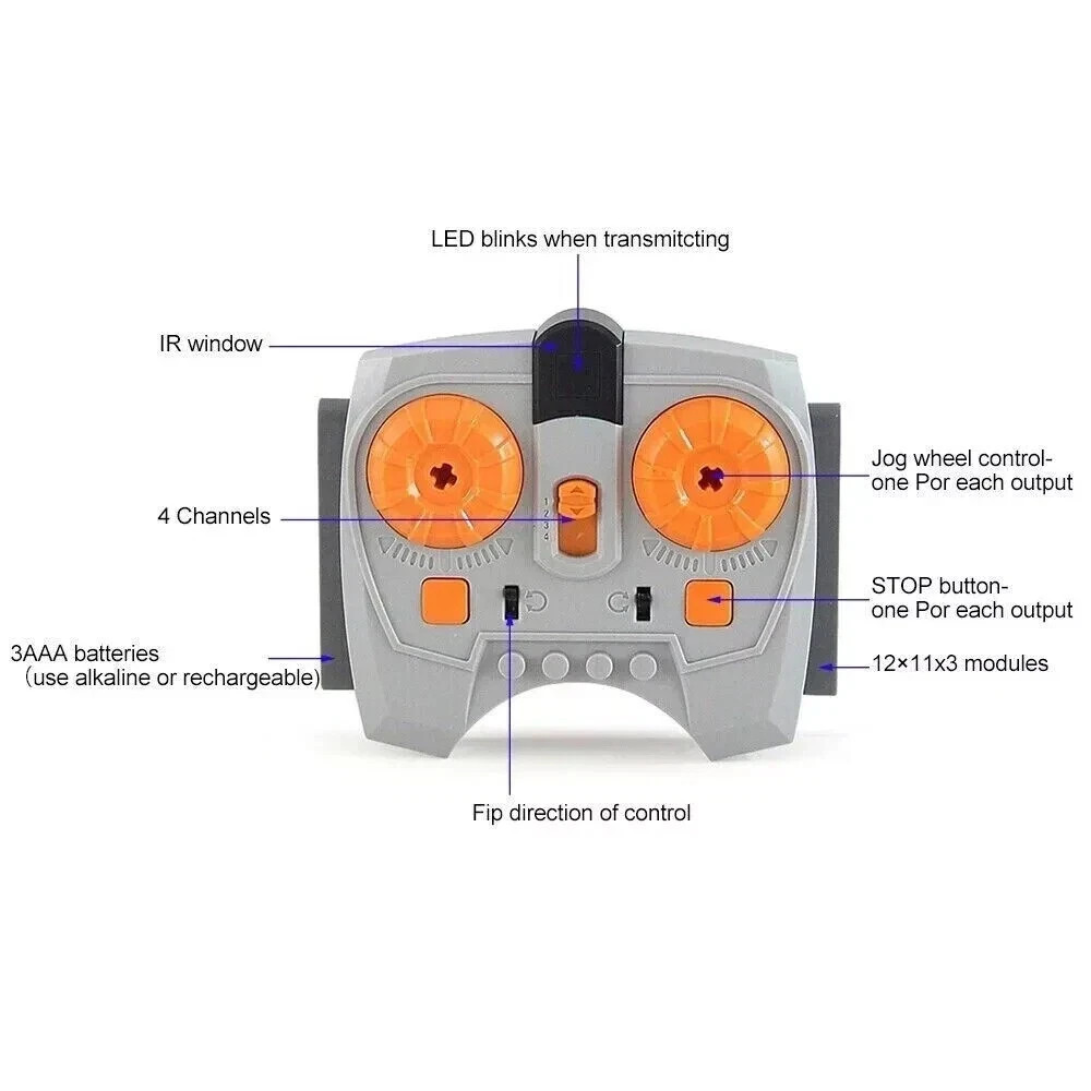9Pack Motor Set Plastic Compatible with Lego Remote Control for STEM Projects US