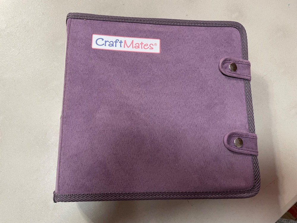 Craft Mates Lockables Organizer Case Purple Suede