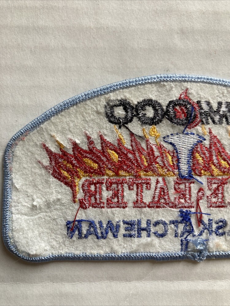 Amoco Fire Eater Ft. Saskatchewan Vintage Embroidered Sew On Patch