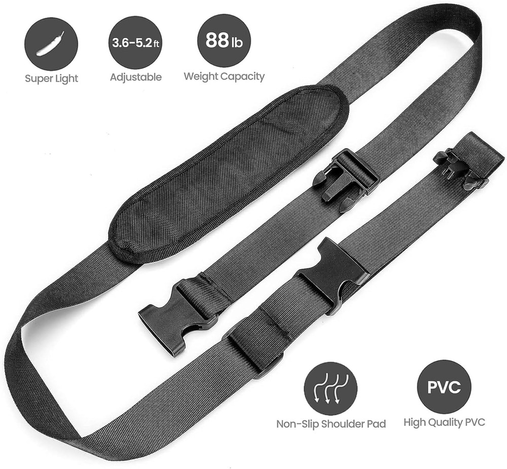 Kick Scooter Straps, Adjustable Carrying Strap with Non-Slip Shoulder Pad, Compa