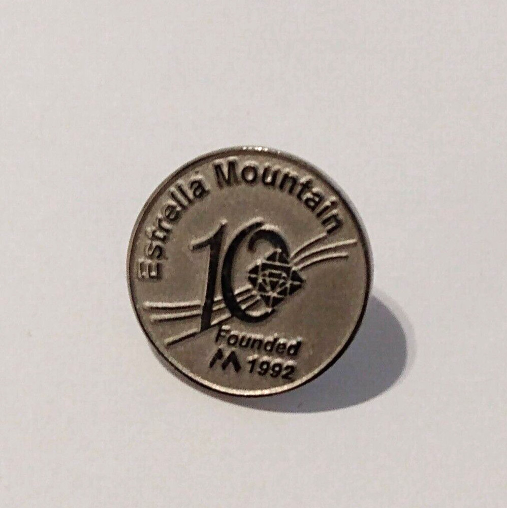 1992 Estrella Mountain 10 Years Founded Lapel Pin