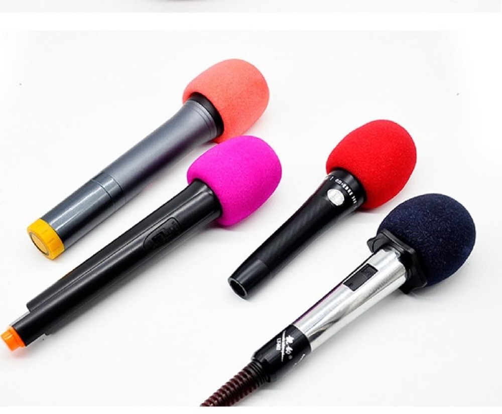 Thick Colorful Foam Microphone Covers for Handheld Mic 10 Pack