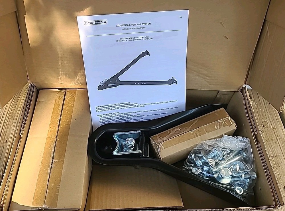 Tow Smart Adjustable Tow Bar System, 5000lb Max Weight, Class III