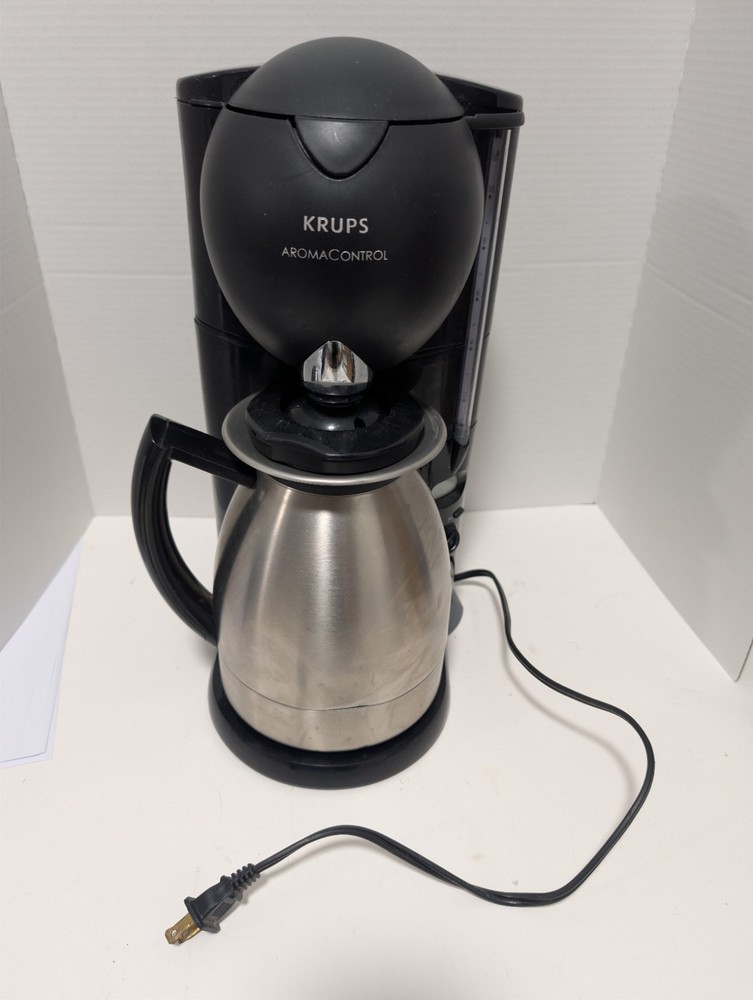 KRUPS AROMA CONTROL 229 (10) Cup Coffee Maker- Thermal Carafe Tested & Cleaned