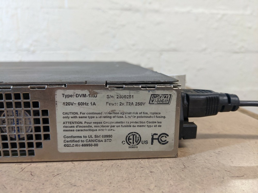 BITLINK Professional HDTV Decoder / Digital Vision Type DVM-1RU 120V-60Hz 1A