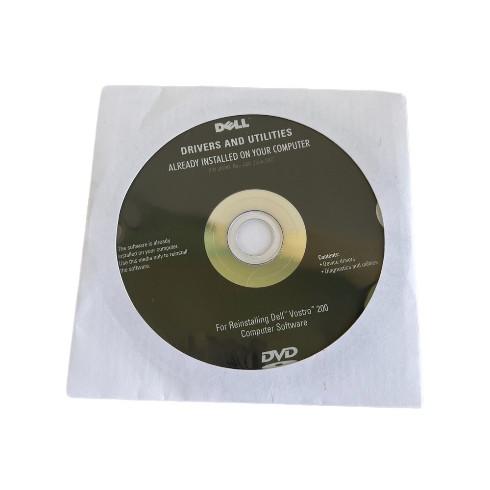 Dell Drivers and Utilities for Already Installed on Your Dell Pc (Software Disc)