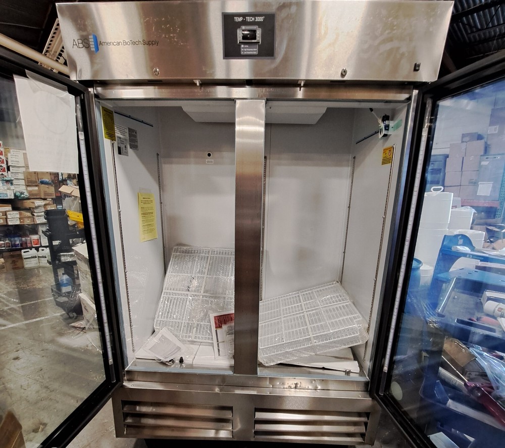 American Biotech Supply, Temp-Tech 3000, Two Door Lab Fridge