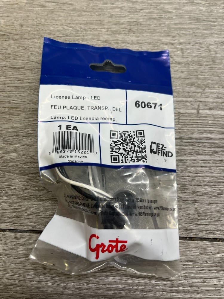 Grote 60671 Led License Lamp