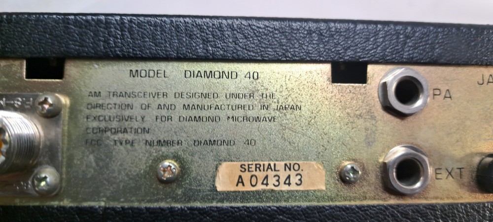 Vintage Diamond 40 CB Radio tested working