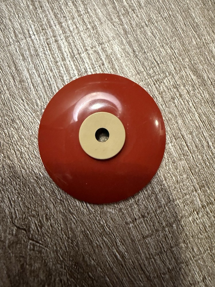 dark red LEGO inverted solid stud disk reddish brown 6x6 antenna