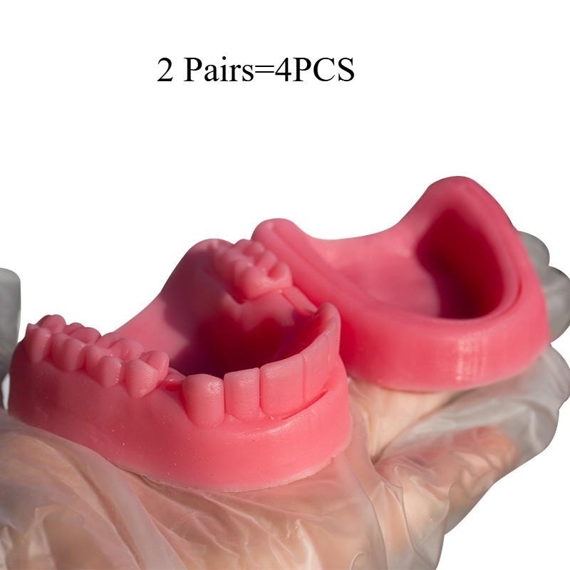 2 Pairs Dental Simulation Suture Model Gum Suture Teaching Training