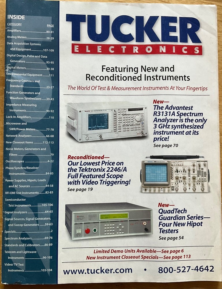 3 Tucker Electronics Product Catalogs/Magazines: 2001/2002/2003