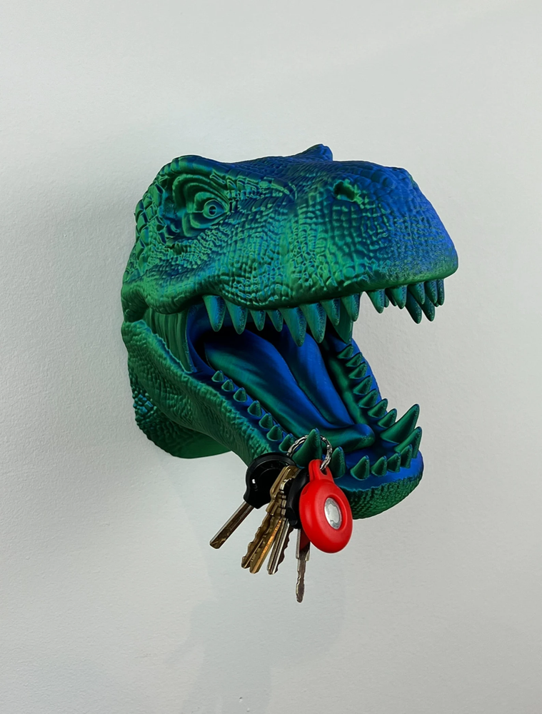 T-Rex Headphone, Controller Wall Holder - Unique Decor Piece