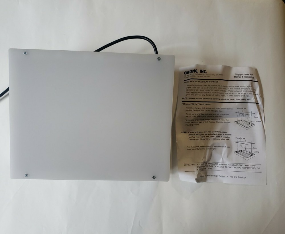 The Light Box Porta-Trace Model 1012-1 Tested works great