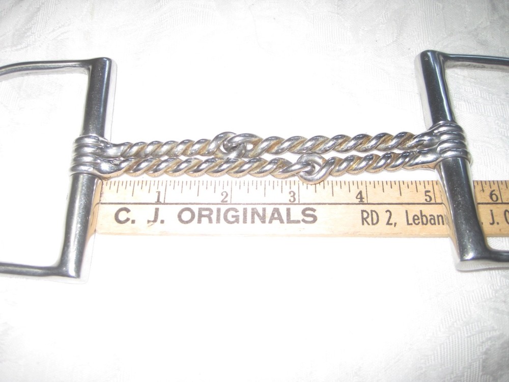 D- Ring Double Twisted Wire Stainless Steel 5'' Bit