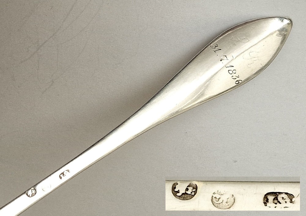 Beautiful Empire Spoon, Silver, around 1836 R753