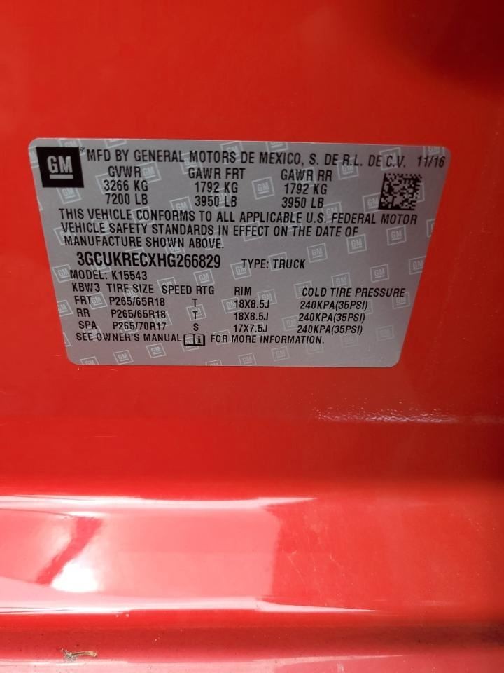 SILVERADO 1500 2017 Air Shutter 935962