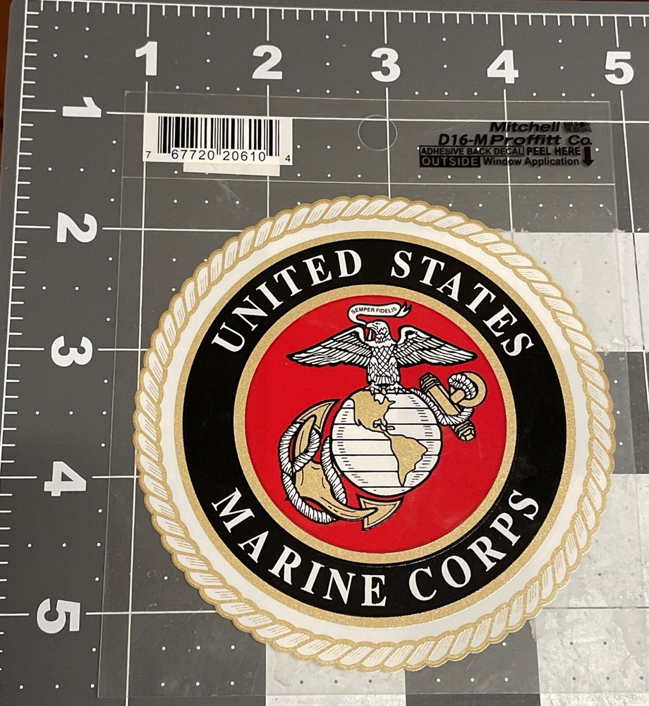 Decal USMC - Marine Corps Decal - New
