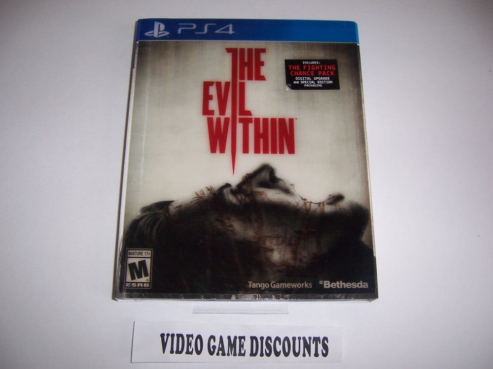Original Box Case Replacement Sony PlayStation 4 PS4 THE EVIL WITHIN 3D Sleeve